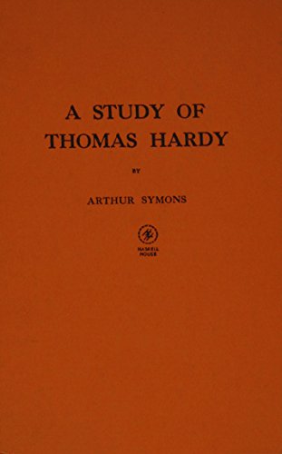 Imagen de archivo de A Study of Thomas Hardy a la venta por Better World Books