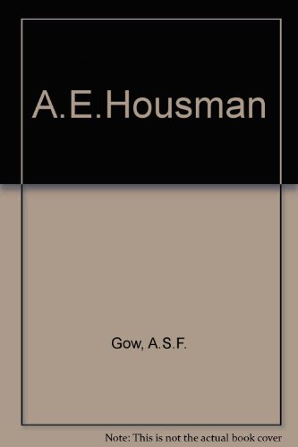 Stock image for A. E. Housman for sale by ThriftBooks-Atlanta