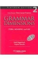 Grammar Dimensions 2, Platinum Edition Text/Audio Tape Package (9780838402702) by Riggenbach, Heidi; Samuda, Virginia