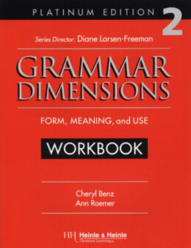Imagen de archivo de Grammar Dimensions a la venta por Better World Books
