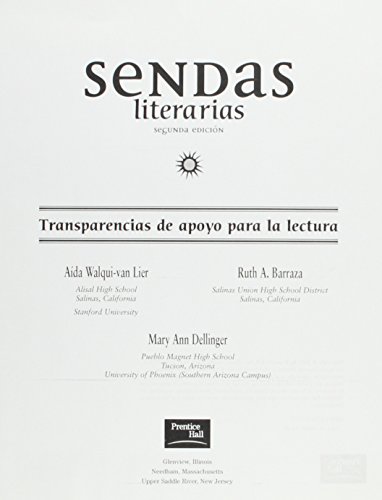 Transparencias De Apoyo Para La Lectura Niveles 1 & 2 (Sendas Literarias) (9780838403150) by Lier Walqui-Van Aida