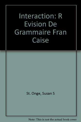 Beispielbild fr Interaction: Revision De Grammaire Francaise zum Verkauf von HPB-Red