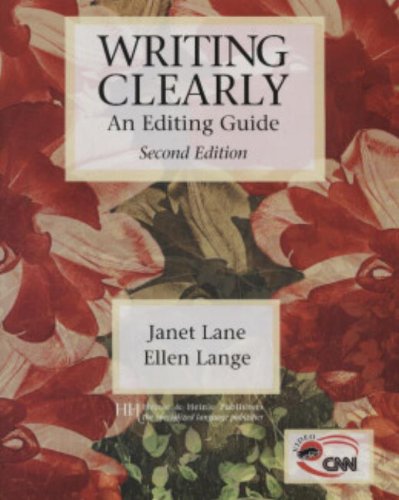 Imagen de archivo de Writing Clearly: An Editing Guide a la venta por Books of the Smoky Mountains