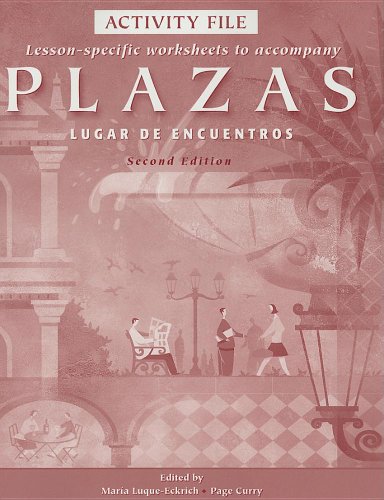 Stock image for Plazas: Lugar de Encuentros: Activity File for sale by ThriftBooks-Dallas