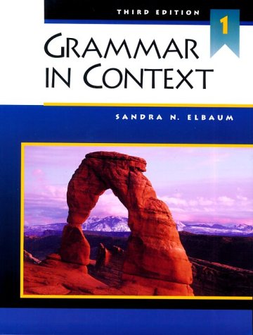 Imagen de archivo de Grammar in Context 1, Third Edition (Student Book) a la venta por Wonder Book