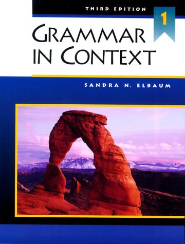 Stock image for Grammar in Context 1, Third Edition (Student Book) for sale by Books of the Smoky Mountains