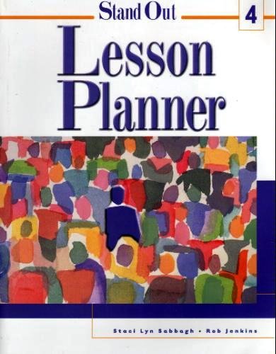 Imagen de archivo de Stand Out Lesson Planner, Level 4 Jenkins, Robert and Sabbagh, Staci a la venta por GridFreed