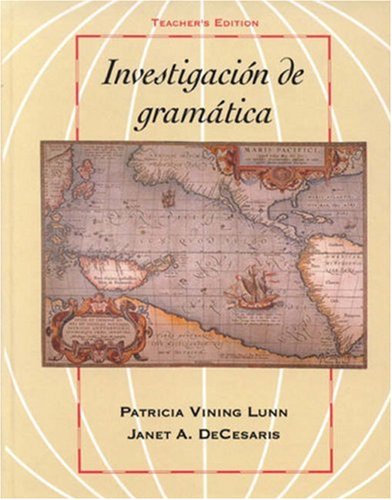 Beispielbild fr Investigacion de gramtica zum Verkauf von E y P Libros Antiguos