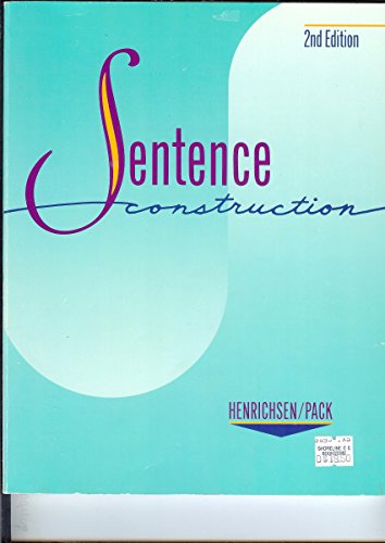 Stock image for Sentence Construction : Writing and Combining Standard English Sentence for sale by Better World Books