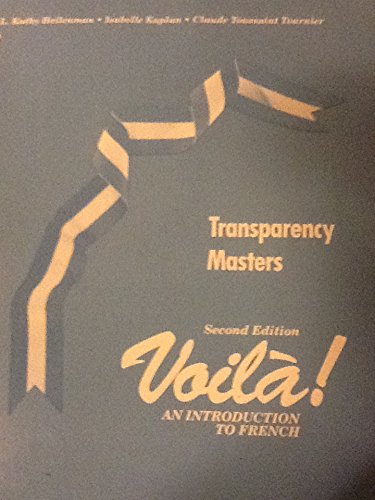 Stock image for Transparency Masters - Voila for sale by ThriftBooks-Dallas