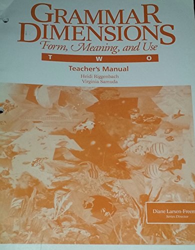 9780838441282: Grammar Dimensions Book 2/Instructors Manual