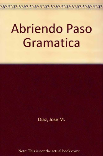 Stock image for Abriendo paso: Gram for sale by Georgia Book Company