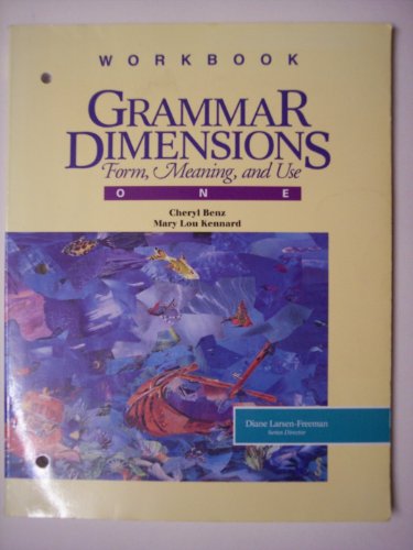Grammar Dimmensions Workbooks P Workbook 1: (workbooks 1P4) (9780838451441) by Kennard, Mary Lou; Benz, Cheryl; Badalamenti, Victoria; Henner-Stanchina, Carolyn