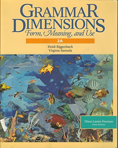Stock image for Grammar Dimensions 2A for sale by Better World Books: West