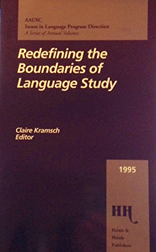 Imagen de archivo de Redefining the Boundaries of Language Study a la venta por Bookmans