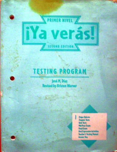 9780838462003: Ya Veras Level 1- Testing Program