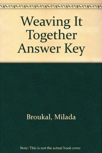 9780838465950: Weaving it Together Answer Key: Bk.4