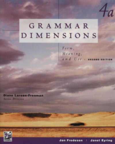 9780838472088: 4a-Grammar Dimensions-2e