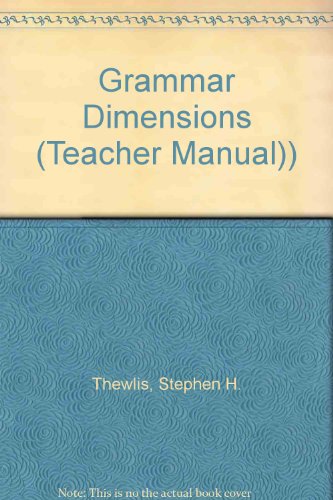 9780838473818: Grammar Dimensions Bk3 Im (Teacher Manual))