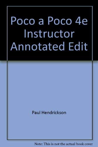 Stock image for Poco a Poco 4e Instructor Annotated Edit for sale by HPB-Red