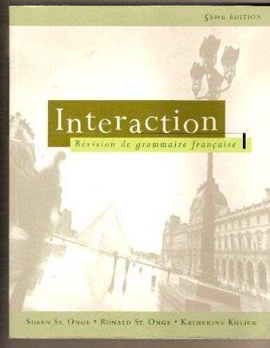 9780838481141: Interaction: Revision De Grammaire Francaise Student Kit