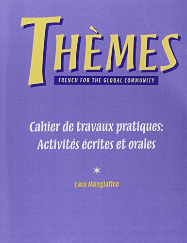 9780838482087: Workbook/Lab Manual for Themes: French for the Global Community