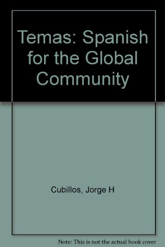Stock image for Temas, Spanish For The Global Community: Instructor's Annotated Edition (2000 Copyright) for sale by ~Bookworksonline~