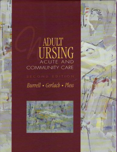 Beispielbild fr Adult Nursing: Acute and Community Care zum Verkauf von ThriftBooks-Atlanta