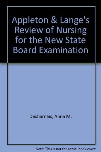 Stock image for Appleton & Lange's Review of Nursing for the New State Board Examination for sale by HPB-Red