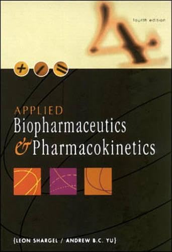 Stock image for Applied Biopharmaceutics and Pharmacokinetics for sale by Better World Books