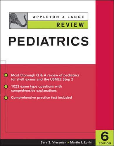 Beispielbild fr Appleton and Lange Review of Pediatrics zum Verkauf von Better World Books