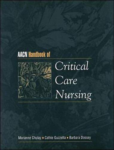 Stock image for AACN Handbook of Critical Care Nursing for sale by Better World Books