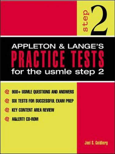 Beispielbild fr Appleton and Lange's Practice Tests for the USMLE Step 2 : A Student to Student Guide zum Verkauf von Better World Books