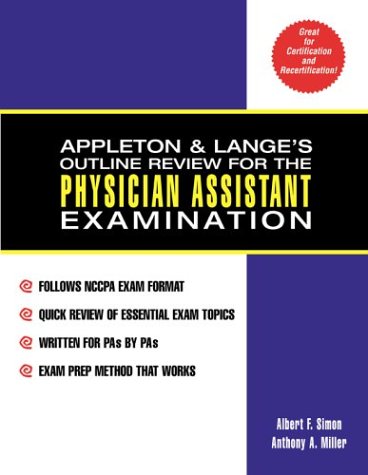 Stock image for Appleton and Lange's Outline Review for the Physician Assistant Examination for sale by Better World Books