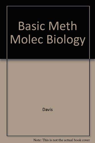 Imagen de archivo de Basic methods in molecular biology a la venta por -OnTimeBooks-