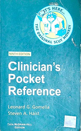 Stock image for Clinician's Pocket Reference: The Scut Monkey's Handbook: Developed at the University of Kentucky College of Medicine, Lexington, Kentucky for sale by Gulf Coast Books