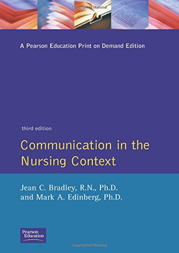 Beispielbild fr Communication In The Nursing Context, (3rd Edition) zum Verkauf von AwesomeBooks