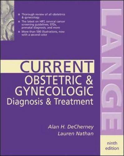 Stock image for Current Obstetric and Gynecologic Diagnosis and Treatment for sale by Better World Books