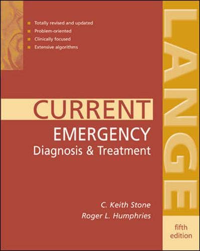 Beispielbild fr Current Emergency Diagnosis and Treatment zum Verkauf von Better World Books