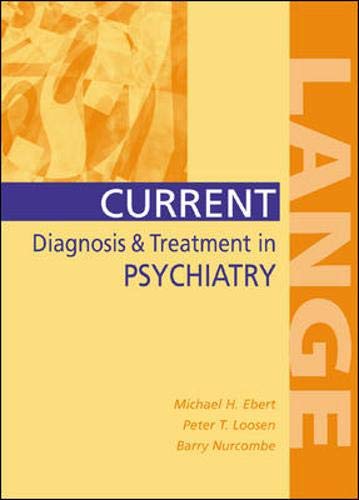 Beispielbild fr Current Diagnosis & Treatment in Psychiatry zum Verkauf von SecondSale