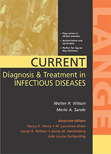 Beispielbild fr Current Diagnosis and Treatment in Infectious Diseases zum Verkauf von Better World Books