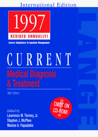 Imagen de archivo de Current Medical Diagnosis and Treatment 1997 a la venta por Sigrun Wuertele buchgenie_de