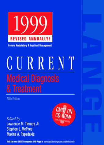 Imagen de archivo de CURRENT Medical Diagnosis & Treatment 1999 a la venta por HPB-Red