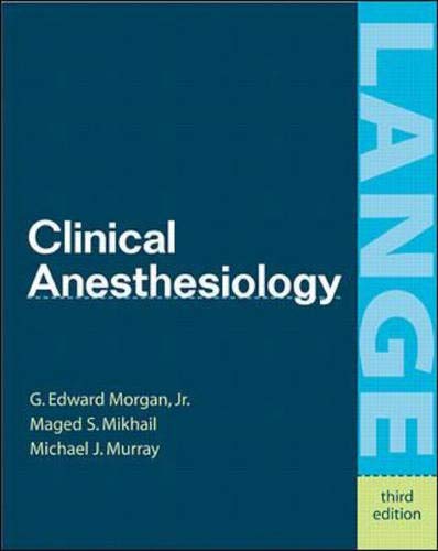 Beispielbild fr Clinical Anesthesiology zum Verkauf von Better World Books