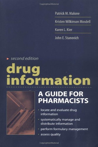 Stock image for Drug Information: A Guide for Pharmacists for sale by Goodwill Books