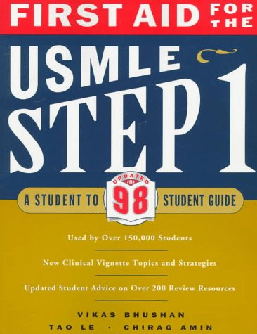 Beispielbild fr First Aid for the USMLE Step 1 1998 Edition zum Verkauf von Mispah books