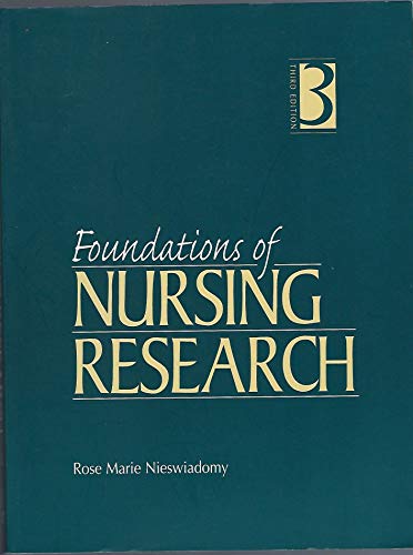 Imagen de archivo de Foundations of Nursing Research (3rd Edition) a la venta por Irish Booksellers