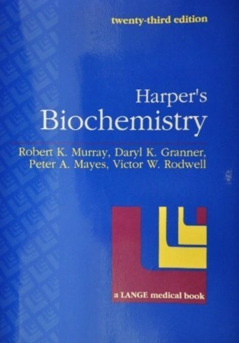 9780838535622: Harper's Biochemistry/a Lange Medical Book (Harper's Illustrated Biochemistry)