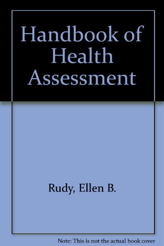 Imagen de archivo de Handbook of Health Assessment a la venta por Wonder Book