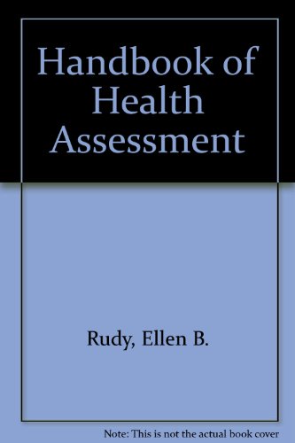 Stock image for Handbook of Health Assessment for sale by Wonder Book
